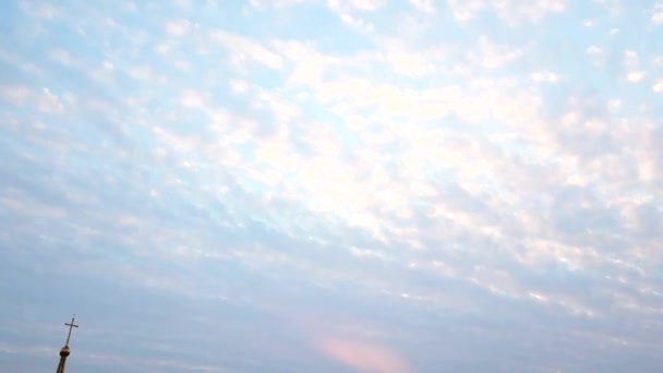 Luftbeweglicher Bewölkter Morgen Über Der Großstadt Panorama Von Paris Frankreich — Stockvideo