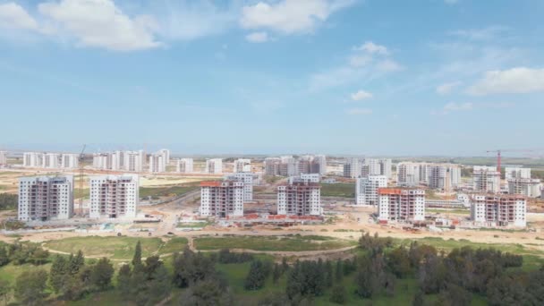 New Buildings New Town — Stok Video