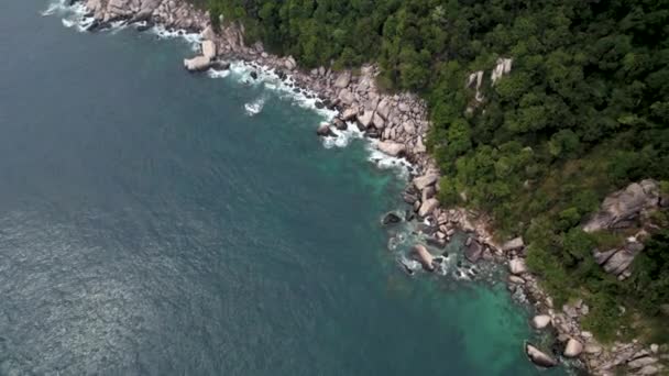 Tropical Island View Drones Koh Tao — Vídeo de Stock