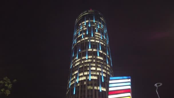 Edificio Oficinas Sky Tower Bucarest Rumania — Vídeo de stock