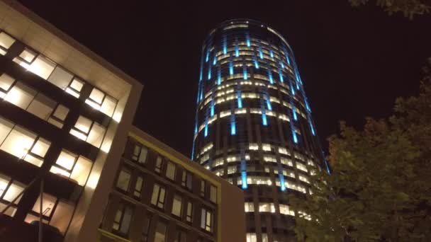 Office Building Sky Tower Bucharest Romania — Vídeos de Stock