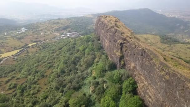 Medieval Hill Fort Lohgad India Commanding Views Lonavla — Wideo stockowe