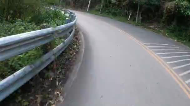 Driving Mae Hong Son Loop Splendid Mountain Scenery Chiang Mai — стоковое видео