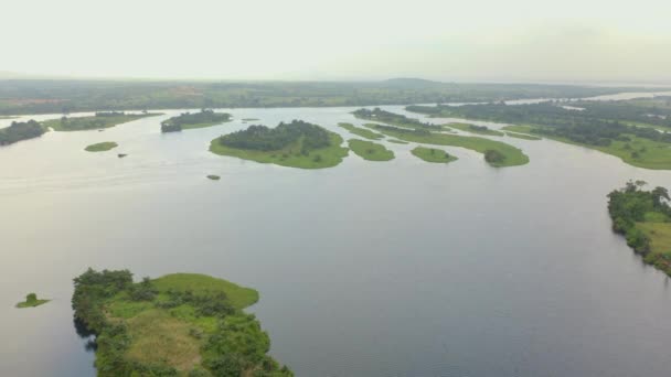 Island Volta River Ghana — Vídeos de Stock