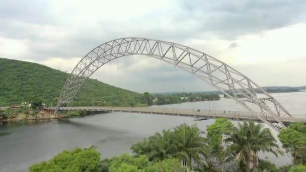 Puente Adomi Ghana África — Vídeos de Stock
