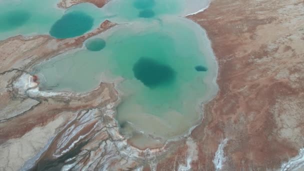 Dead Sea Salt Lake Israel — Wideo stockowe