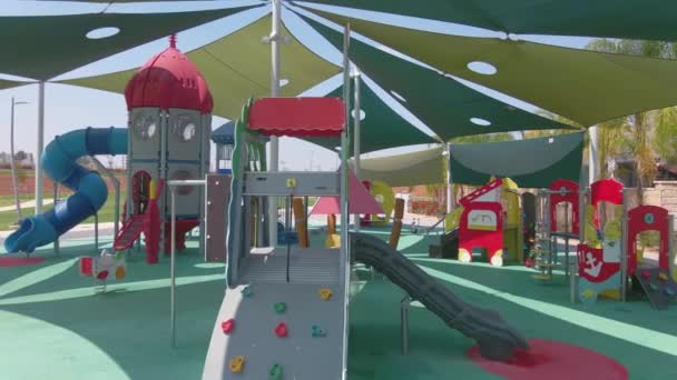 Playground Rides New Neighbourhoods — Stock Video