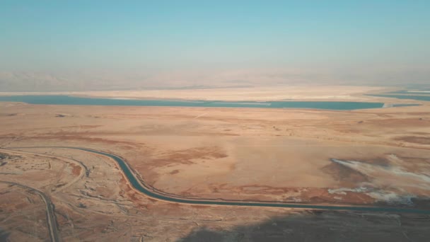 死海塩湖イスラエル — ストック動画
