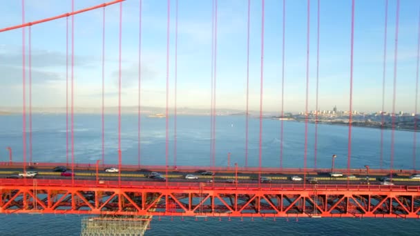 Aérea Del Puente Golden Gate San Francisco California — Vídeo de stock