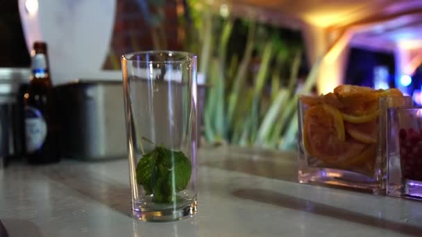 Mojito Bar Snacks — Stockvideo