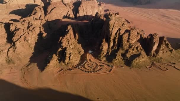 Luxusní Kempy Arabské Poušti Vzpomínky Aicha Luxury Camp Wadi Rum — Stock video