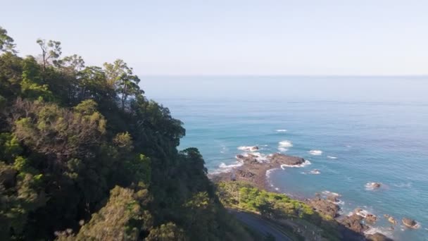 Impressionante Costa Tropical Perto Cidade Costeira Jaco Costa Central Pacífico — Vídeo de Stock