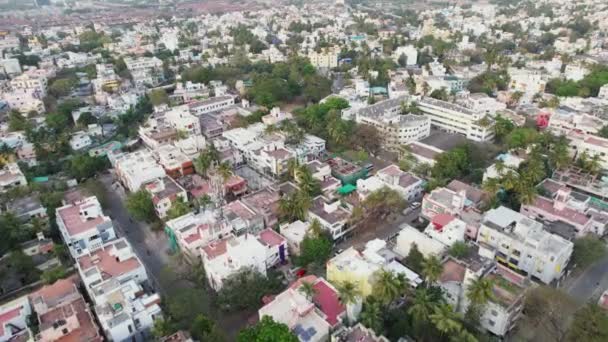 Posh Indian City Aerial View School Houses — Vídeo de stock