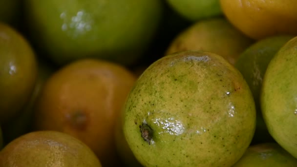 Naranjas Enceradas Listas Para Supermercado — Vídeos de Stock