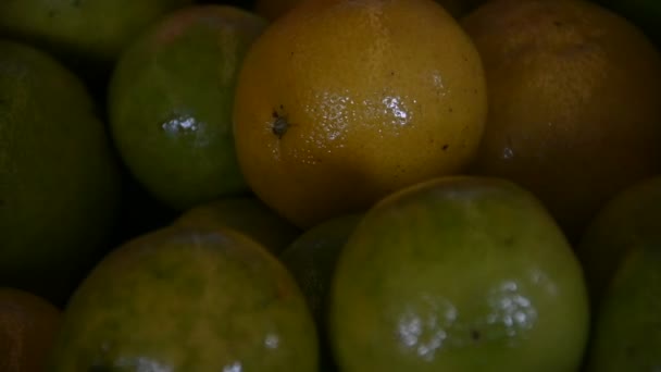 Laranjas Enceradas Prontas Para Supermercado — Vídeo de Stock