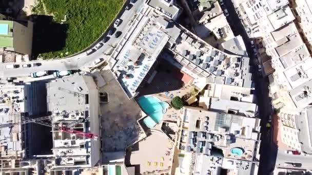 Luxury Hotel Huge Pool Paul Bay Malta Aerial Top View — Video