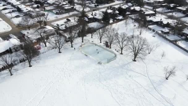 Start Ice Hockey Skate Era Walker Creek Catharines Ontario — стоковое видео
