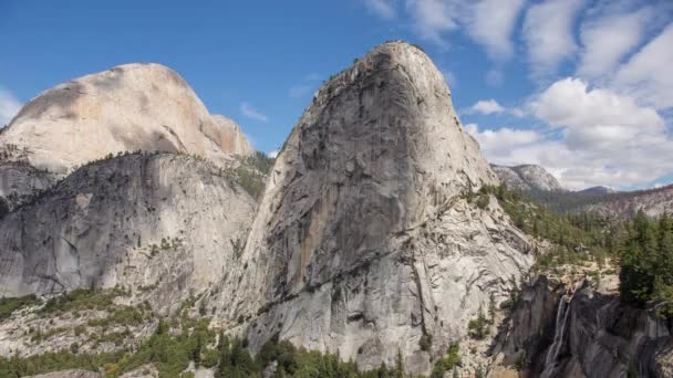 Timelapse Yosemite National Park Clouds Waterfall — ストック動画