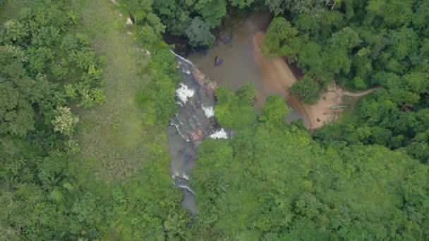 非洲加纳的Boti瀑布旅游胜地 — 图库视频影像