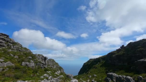 Lapso Tempo Vally Montanha Mesa Com Nuvens Que Movem Passado — Vídeo de Stock