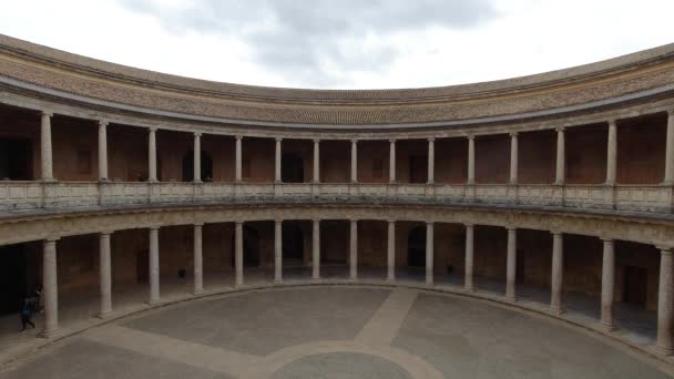 Henry Palace Alhambra Granada Spain Few People — Stok Video