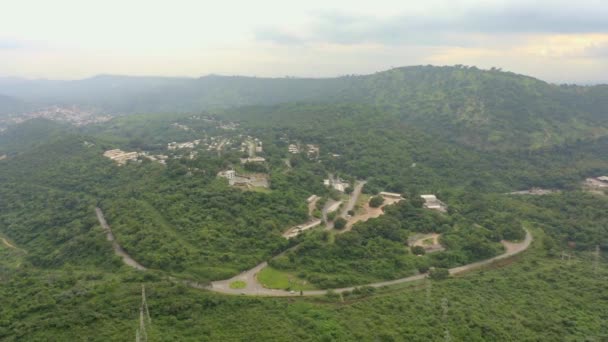 Πόλη Στο Βουνό Στην Γκάνα Αφρική — Αρχείο Βίντεο