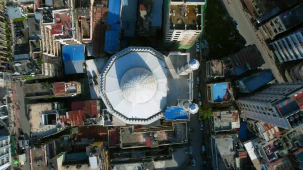 Aerial View Jumaa Mosque Dar Salaam — Stock videók