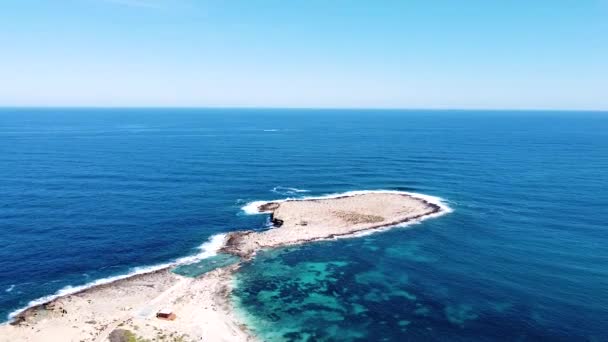 Aerial Training Aid Wwii Planes Malta Island Coastline Aerial View — стокове відео