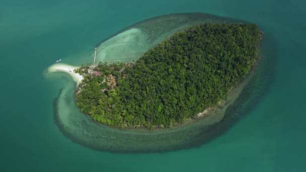 Aereo Drone Colpo Isola Tropicale Privata Thailandia — Video Stock