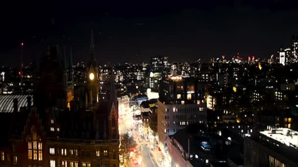 Traffic Rushing Pancras Renaissance Hotel London United Kingdom — Stockvideo