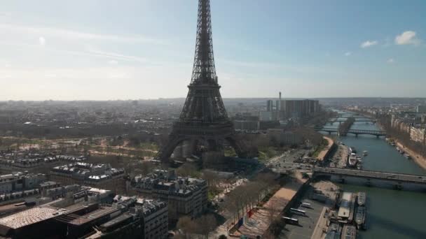 Jardín Tour Eiffel París — Vídeo de stock