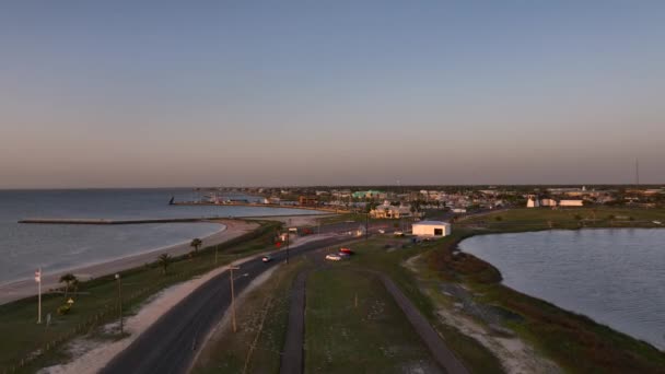 Small Gulf Coast Town Texas — Vídeo de Stock