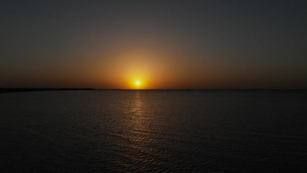 Восход Солнца Вдоль Побережья Мексиканского Залива Техасе — стоковое видео