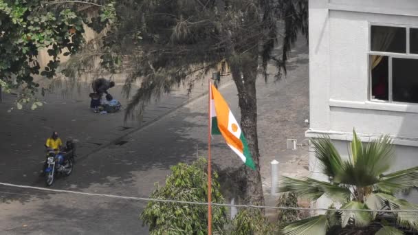 Bandera Níger Sido Símbolo Nacional República Del Níger Desde 1959 — Vídeos de Stock