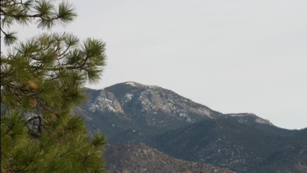 Calm Day Overlooking Sandia Mountain Range Albuquerque New Mexico — Stockvideo