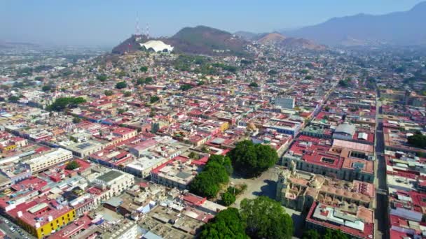 Latin Şehir Sömürgesi Unesco Dünya Mirası Şehri Oaxaca Meksika — Stok video