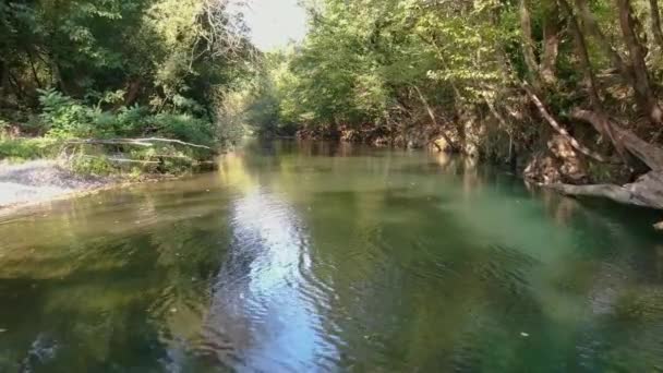 Sur Des Images Eau Propre Belle Rivière — Video