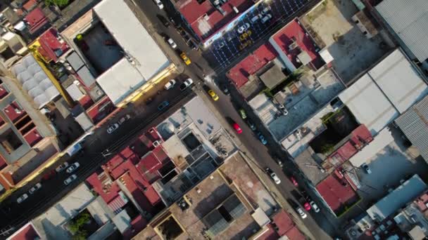 Oaxaca City Mexico Drone Aerial View Flying Urban Colonial Building — Vídeo de Stock