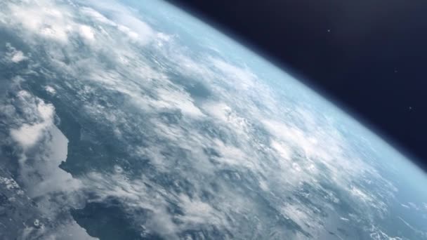 Dünya Gezegeni Sinema Yörüngesinden Ortaya Çıktı — Stok video