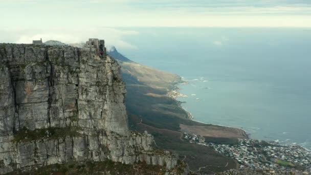 Scenic Views Cable Station Table Mountain Cape Town South Africa — Vídeos de Stock