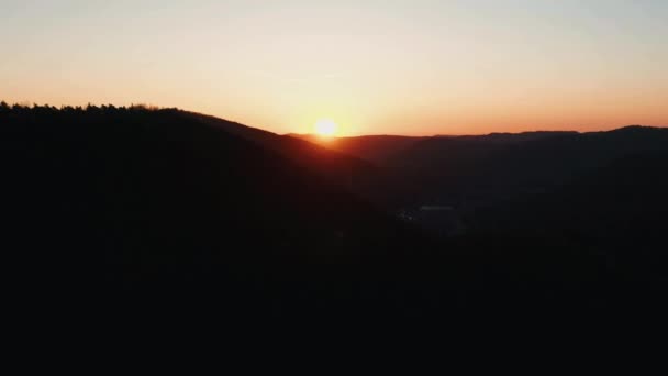 Flygfoto Över Geiersteine Tyskland — Stockvideo