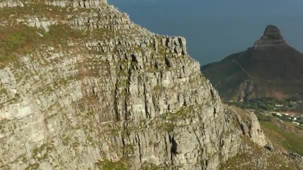 Прочные Массивные Горы Индии Вид Венстер Столешницы Кейптауне Южная Африка — стоковое видео