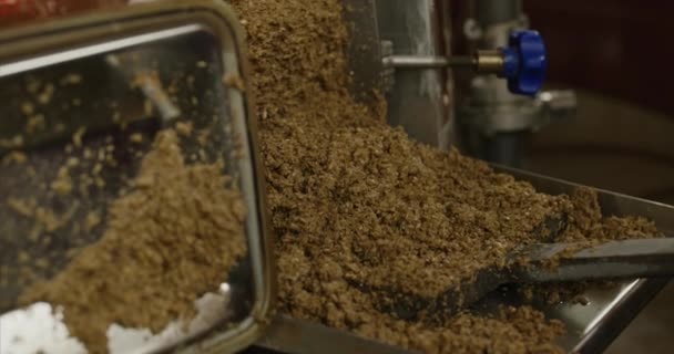 Beer Brewery Malt Tank Slowmotion — Wideo stockowe