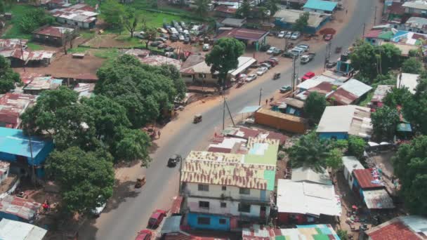 Traffic Busy Road Monrovia Liberia — Stok video