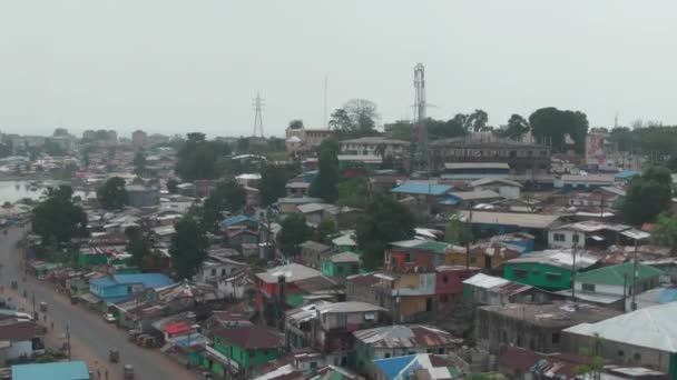 Cityscape Monrovia Liberia — Stockvideo