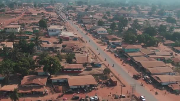Cityscape Gompa Liberia Africa — Stockvideo