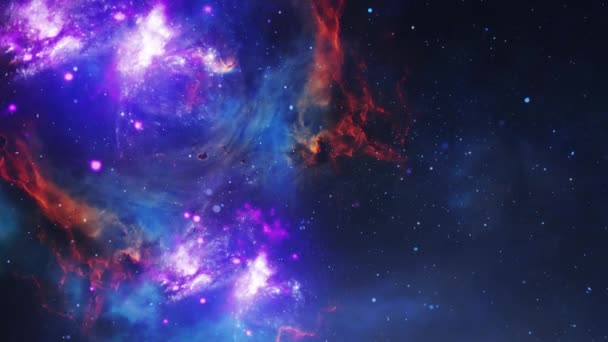 Nebulosa Astratta Nell Universo Profondo Universo — Video Stock