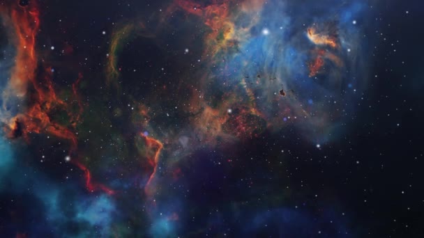 Nebulosa Agraciada Del Espacio Profundo Espacio Profundo Universo — Vídeos de Stock