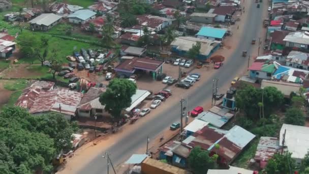 Streets Traffic Monrovia Liberia — Wideo stockowe