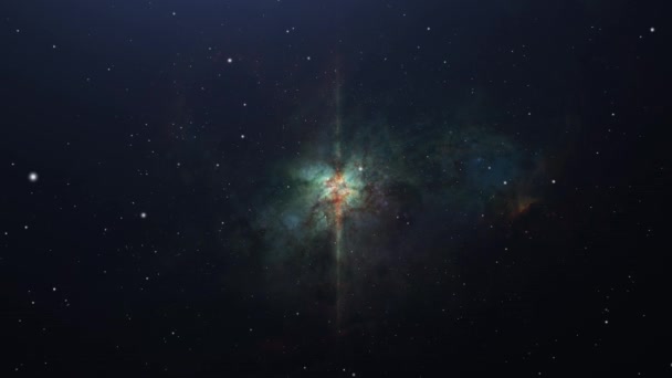 Universe Space Flight Fly Orion Nebula — Wideo stockowe